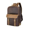 Genuine Cow Crazy Horse Leather 15 inches Laptop Backpack
