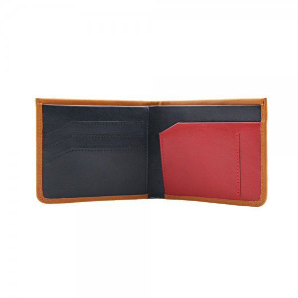 New design genuine leather men wallet with custom logo
