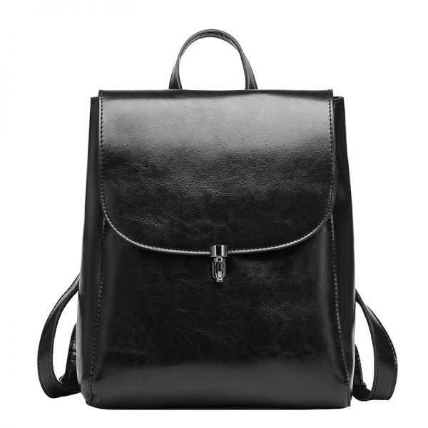 Women Genuine leather large-capacity backpack