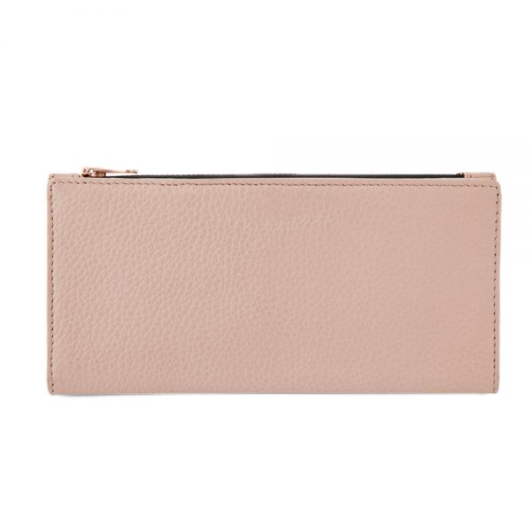 Luxury bifold minimalist zipper wallet