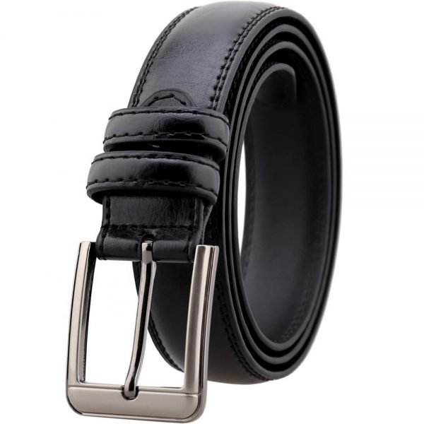Custom Brown Casual Adjustable Cowhide Men’s Leather Belt
