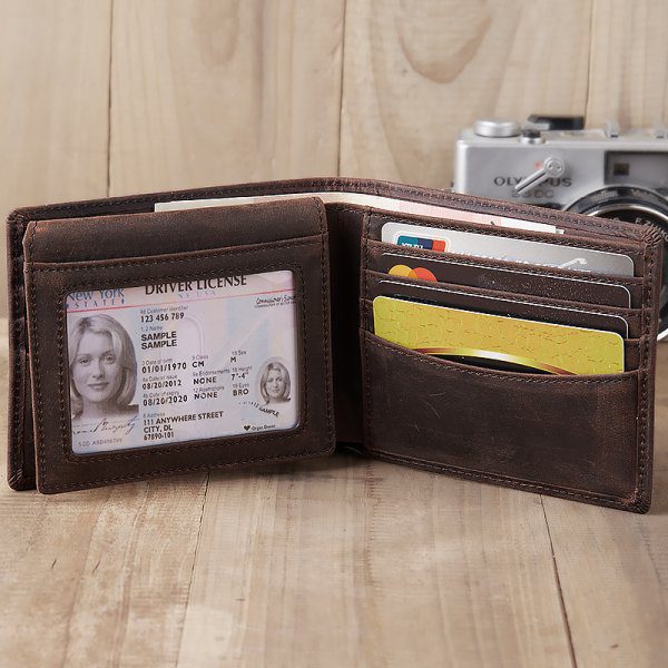 RFID Blocking Gents Genuine Leather Wallet
