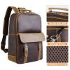 Genuine Cow Crazy Horse Leather 15 inches Laptop Backpack
