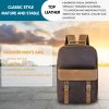 Genuine Cow Crazy Horse Leather 15 inches Laptop Backpack