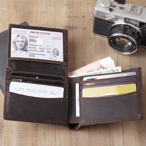 RFID Blocking Gents Genuine Leather Wallet