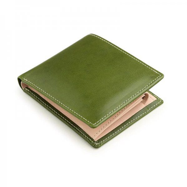 Custom Bifold Vegetable Tanned Leather Wallet for Men