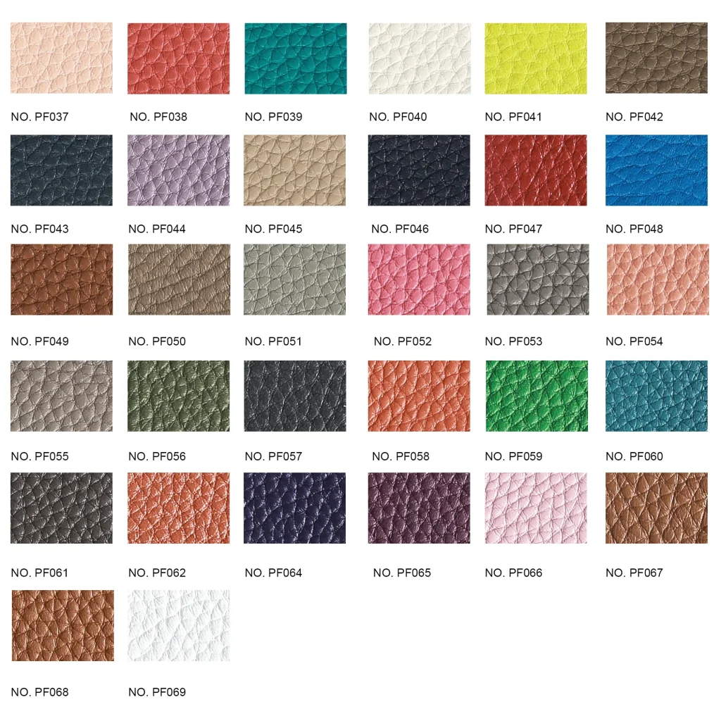 Full Grain Pebbled Leather color chart2