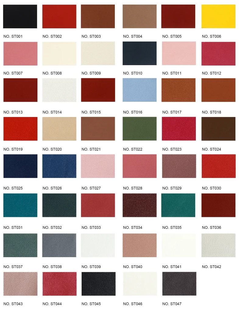 full grain leather color chart smooth leather3
